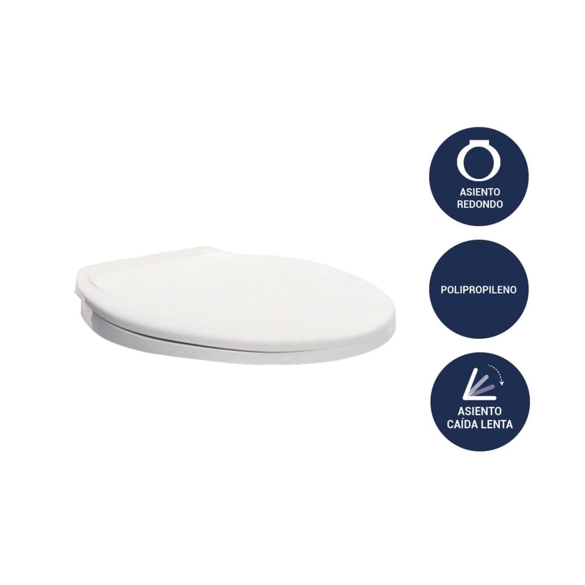 Asiento Redondo Standar Antibac Atr-1c